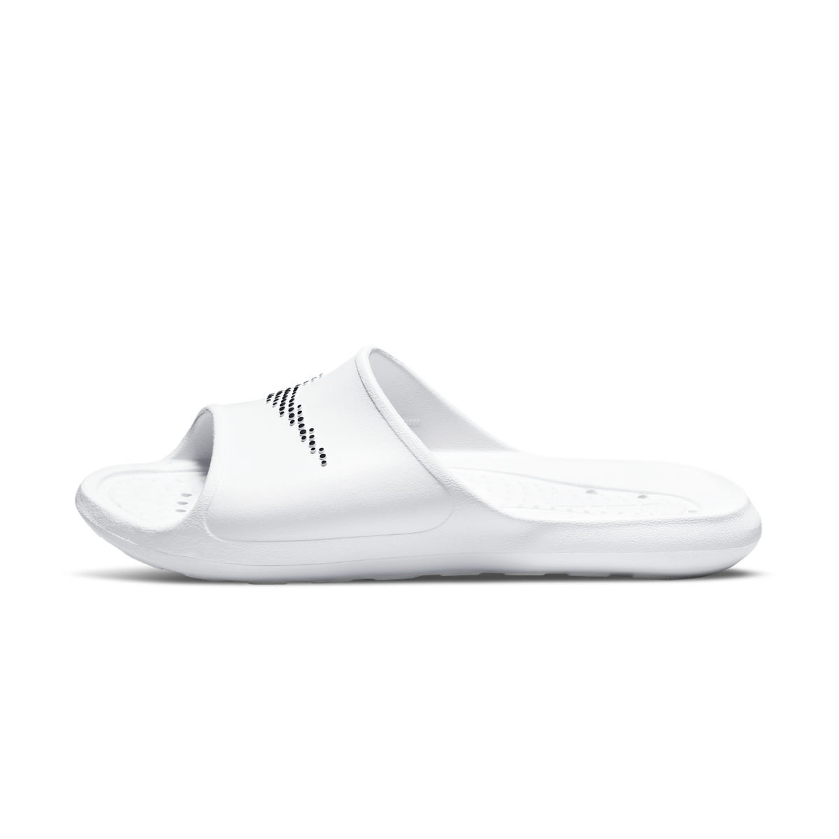 Nike Victori One Shower Slide White Polka Dot Swoosh | CZ5478-100