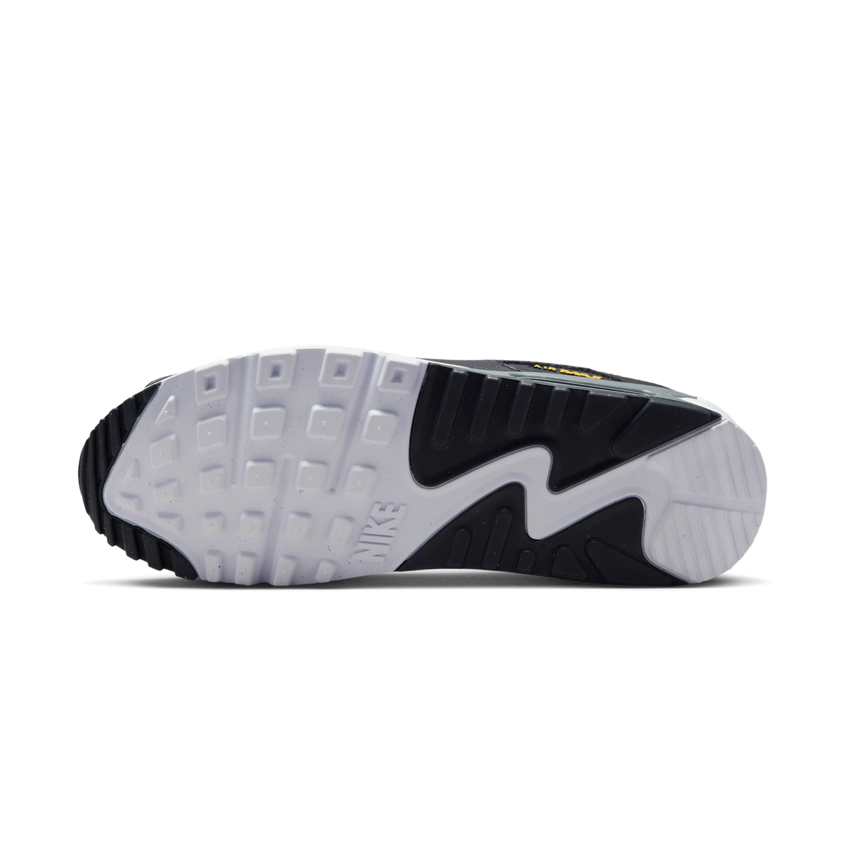 Nike Air Max 90 Spray Paint Swoosh Black University Gold