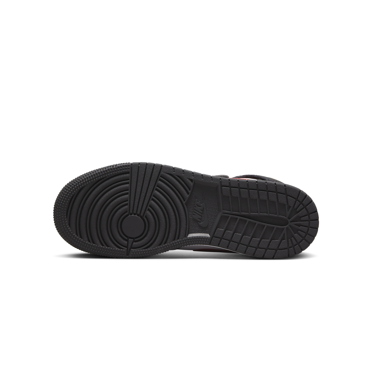 Jordan 1 High FlyEase Black White Fire Red (GS)