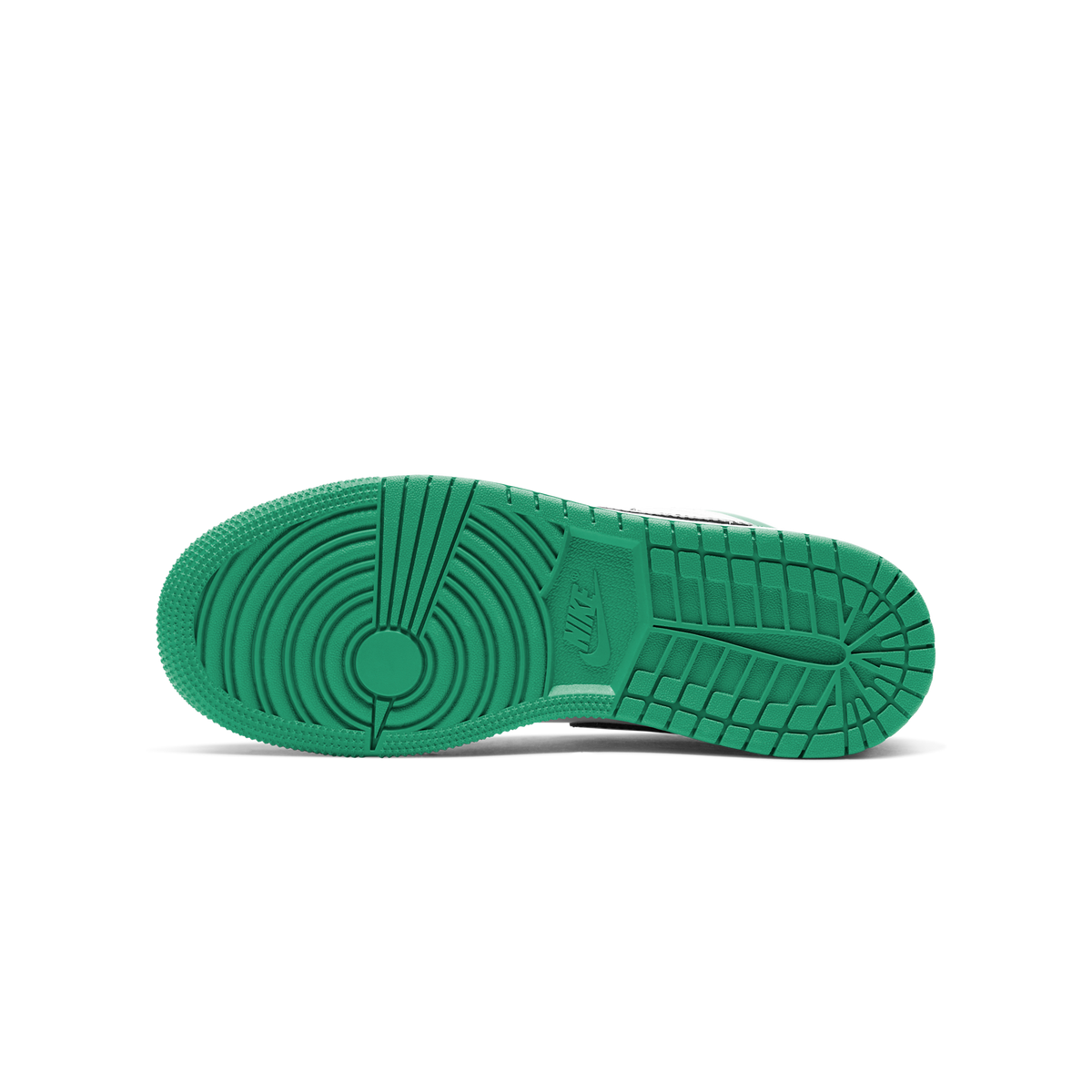 Jordan 1 Low White Lucky Green Tumbled Leather (GS)