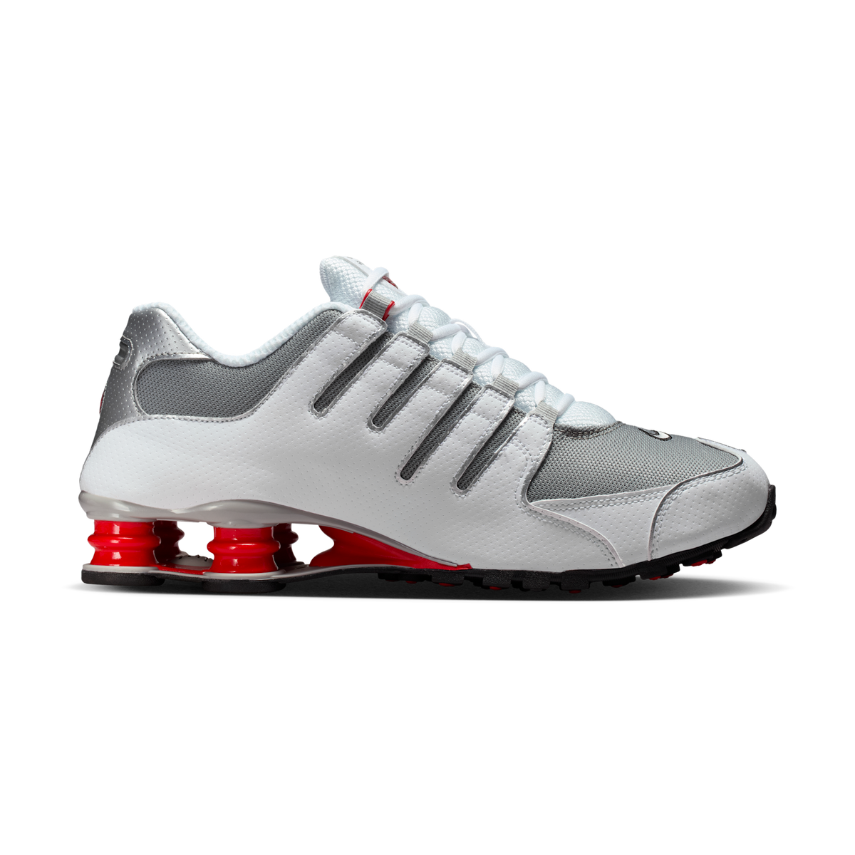 Nike Shox NZ White Red Metallic Silver | 378341-104