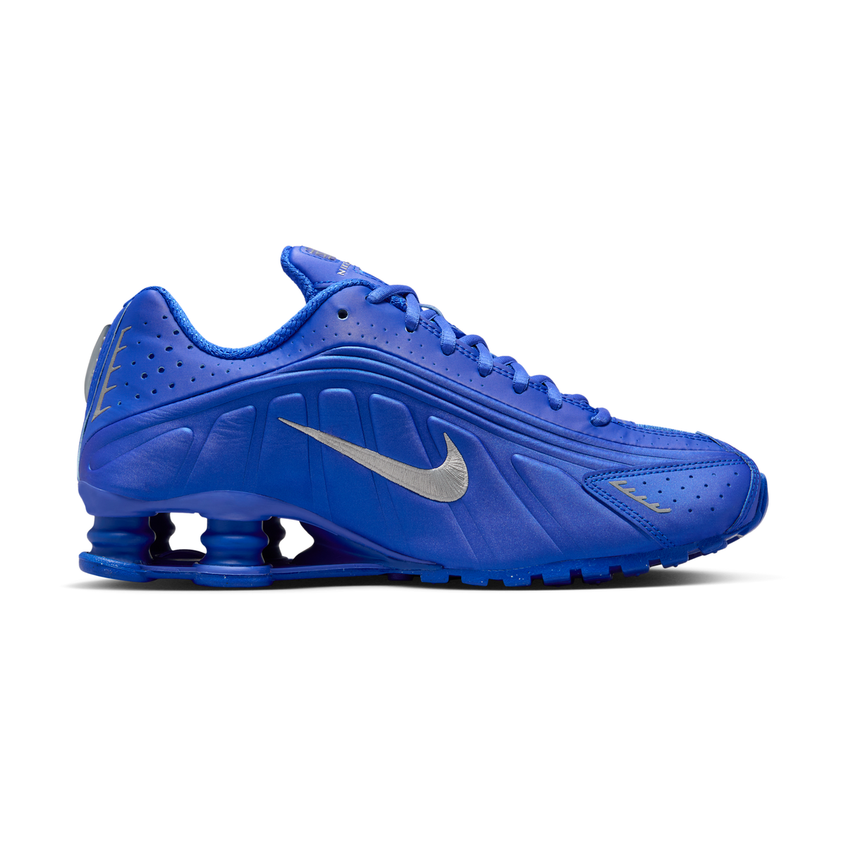 Nike Shox R4 Racer Blue Metallic Silver (Women's) | HJ7303-445