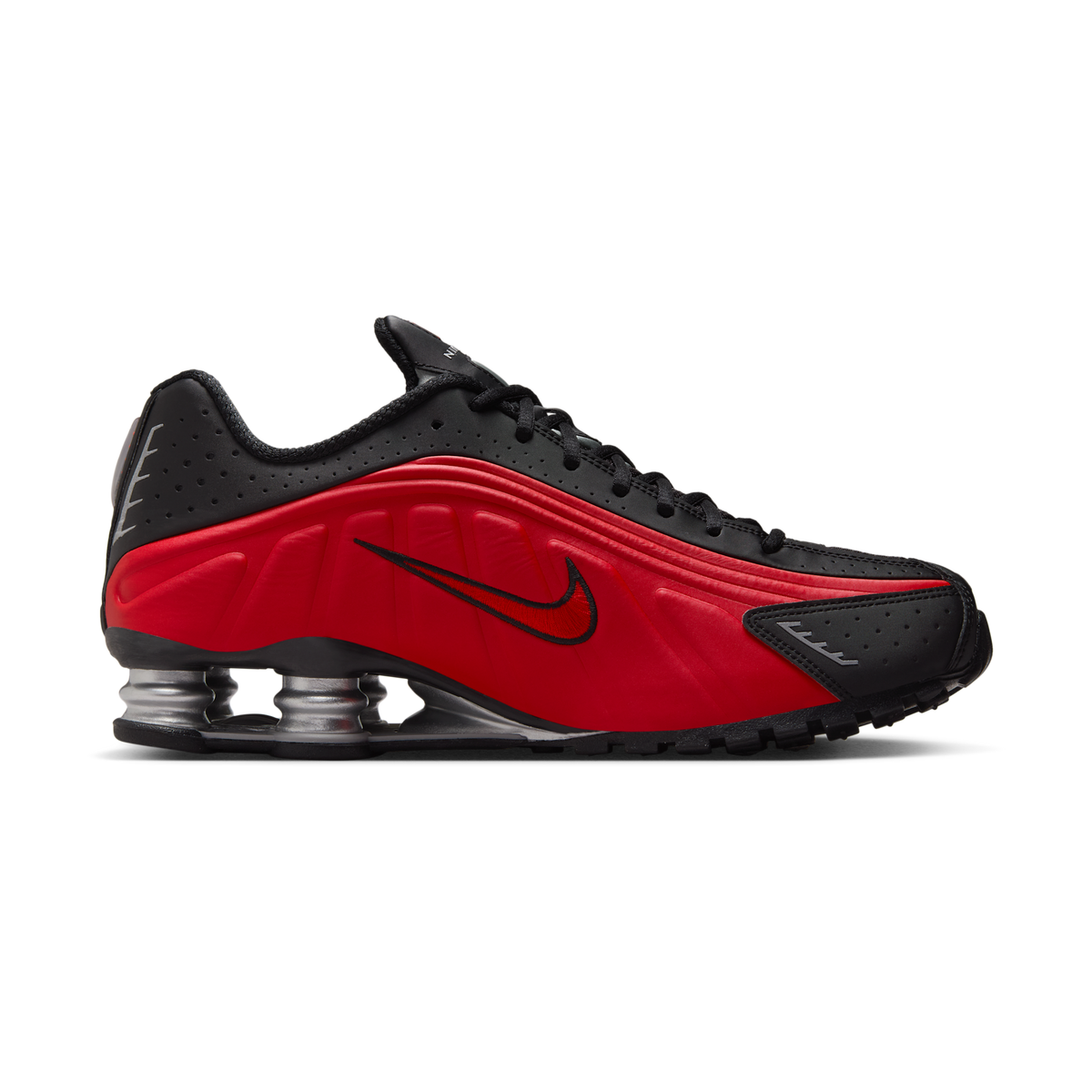 Nike Shox R4 University Red Black Metallic Silver
