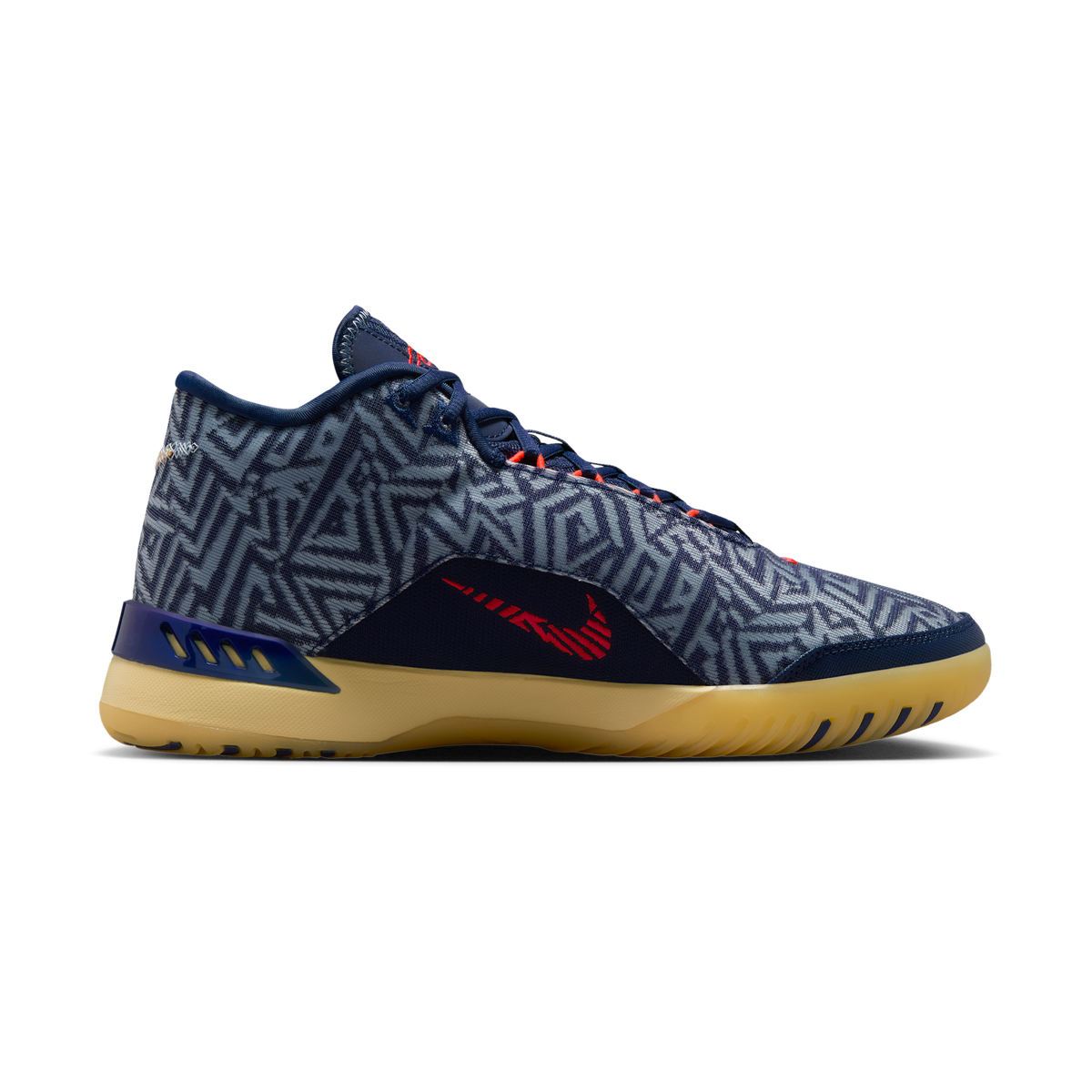Nike LeBron NXXT Genisus Midnight Navy Soft Yellow Bright Crimson Light Armory Blue