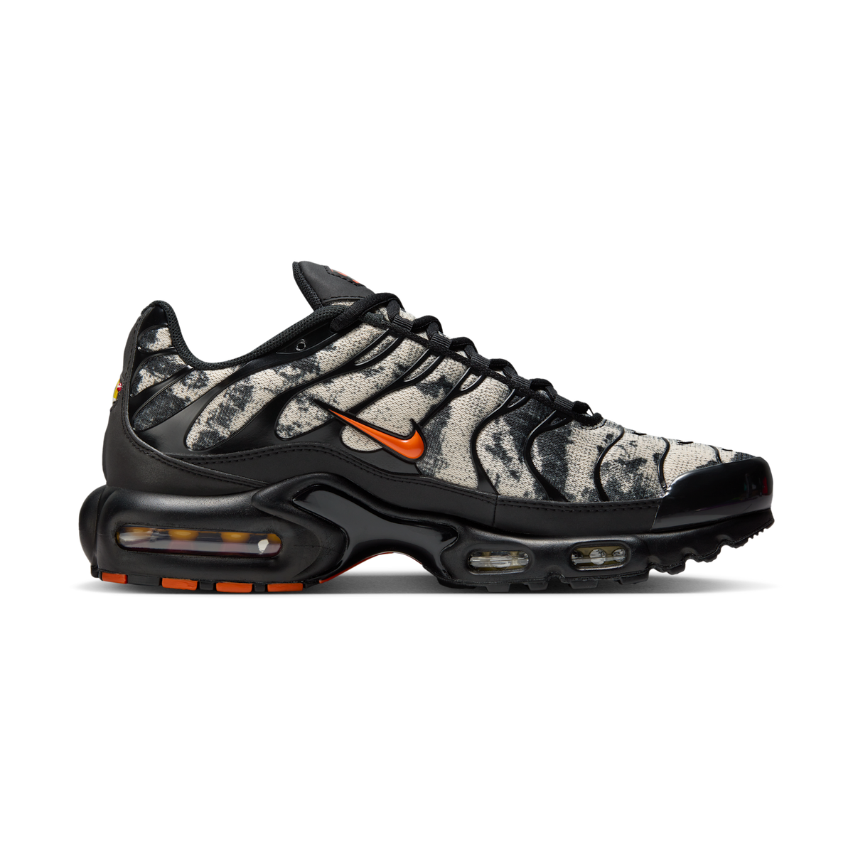Nike Air Max Plus Camo Black Safety Orange | FV6913-001
