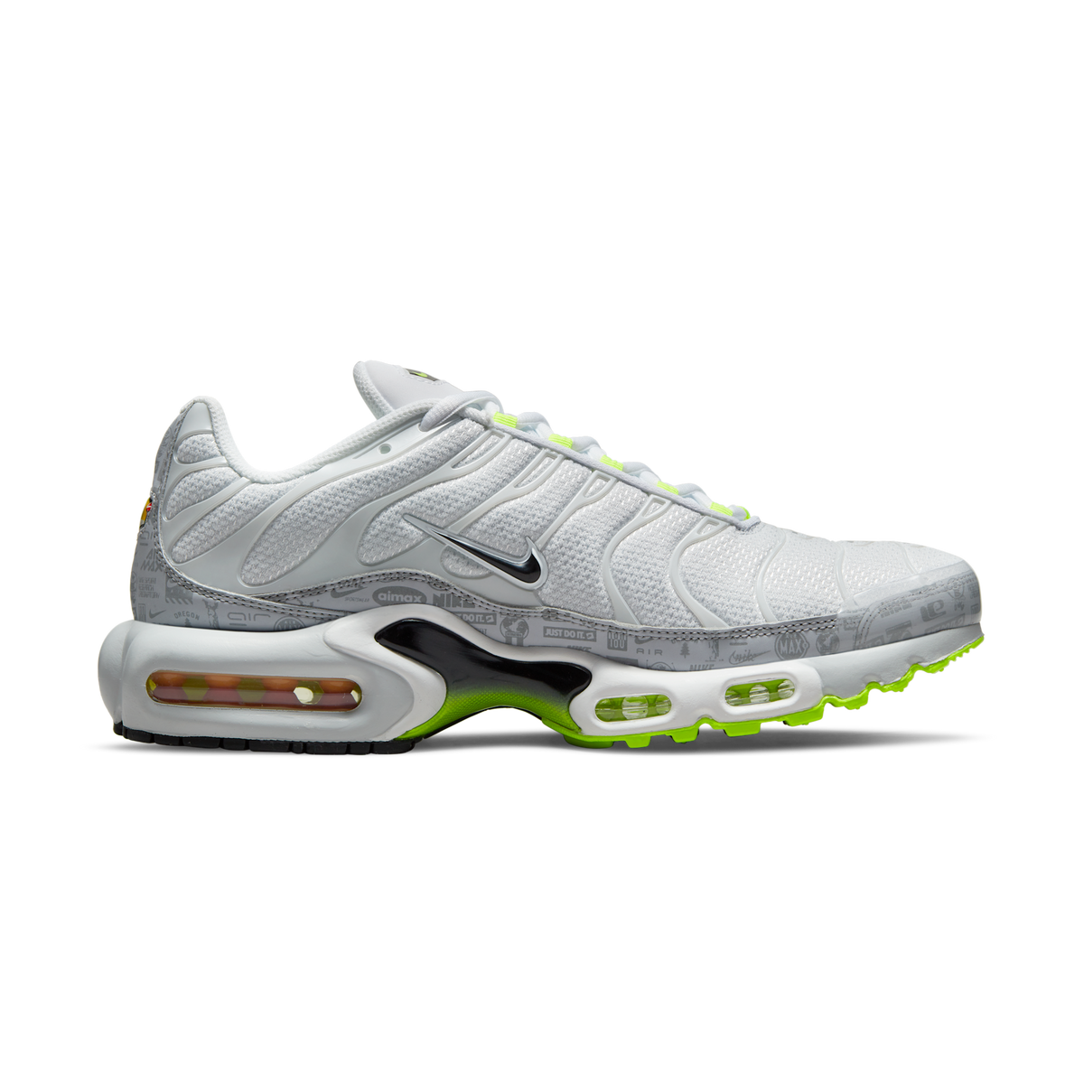 Nike Air Max Plus Platinum Grey Reflective Logos