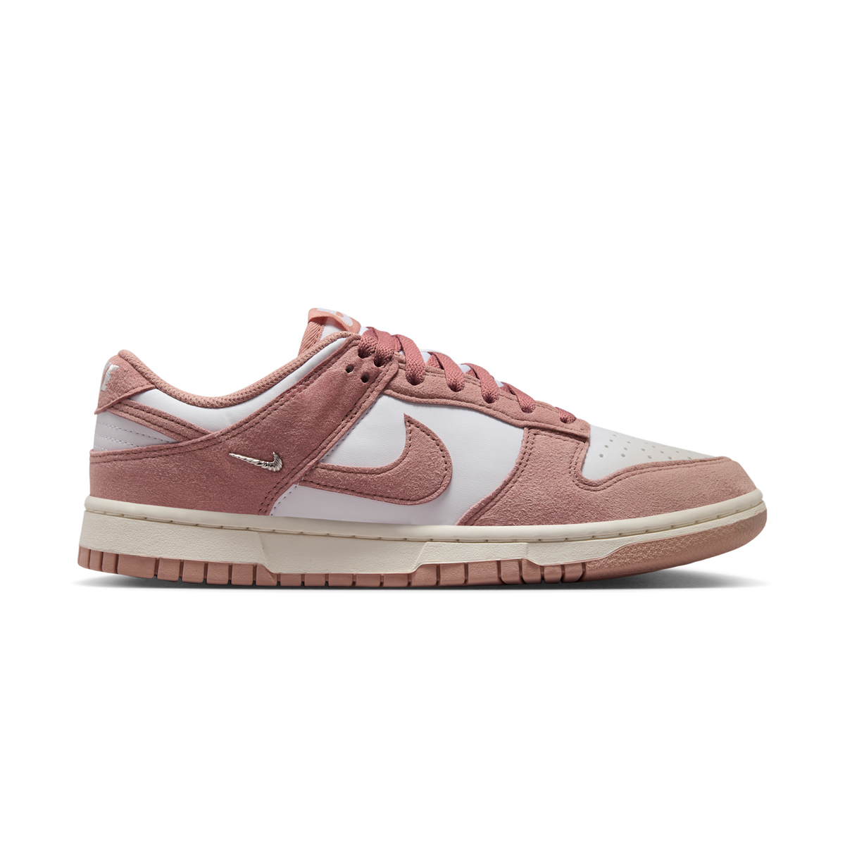 Nike Dunk Low Rose Whisper Gold Mini Swoosh (Women's)