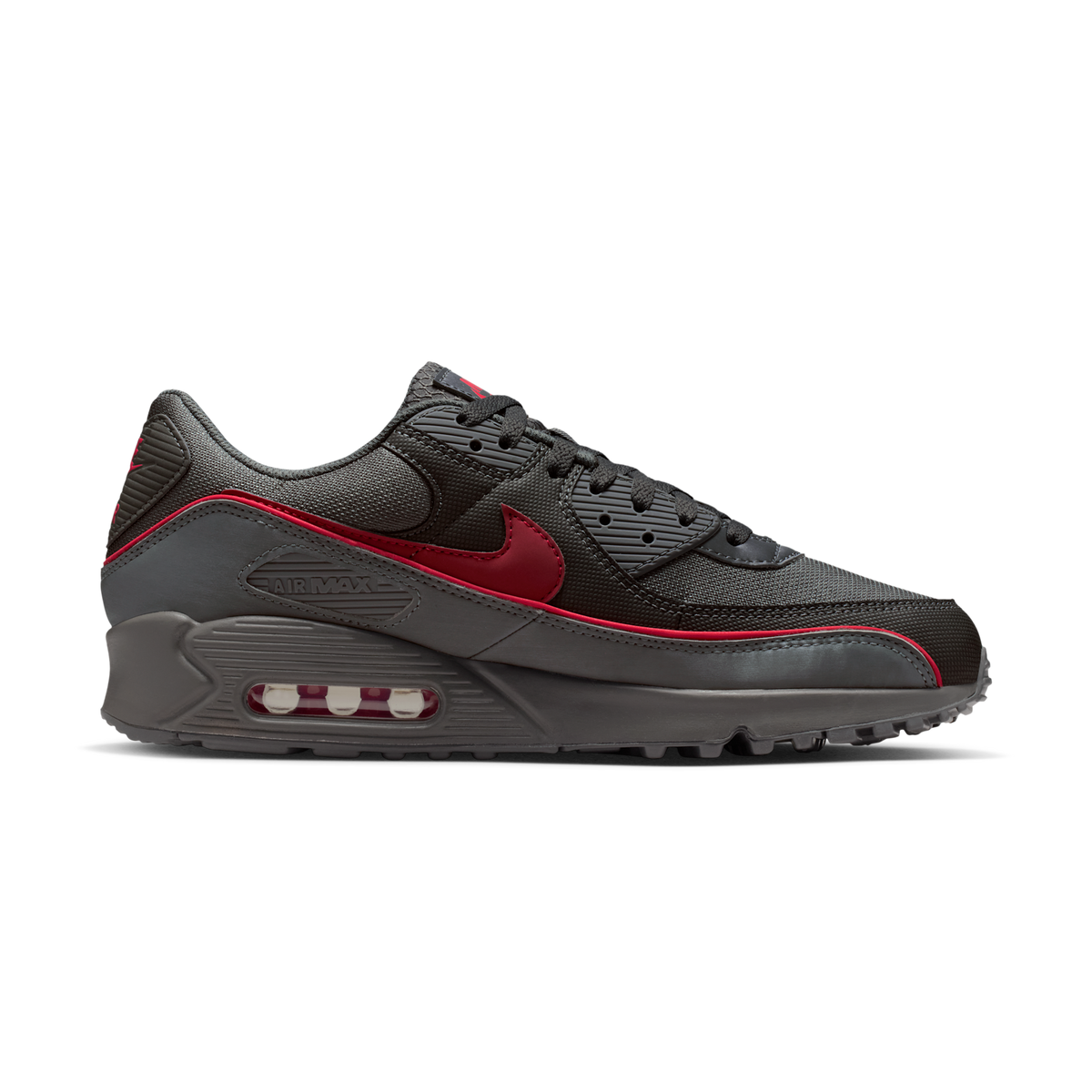 Nike Air Max 90 Premium Iron Grey University Red