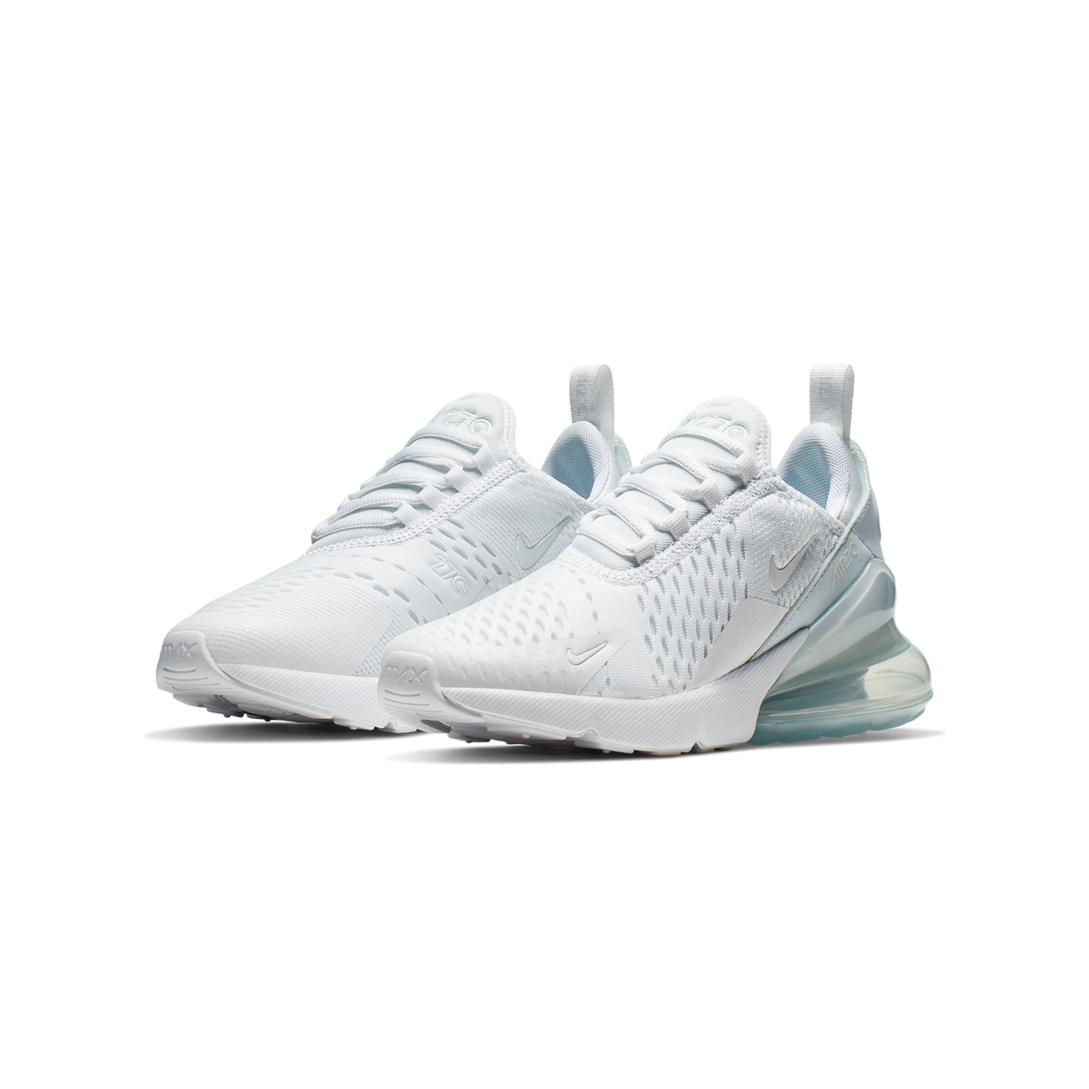 Nike Air Max 270 White Metallic Silver (GS)