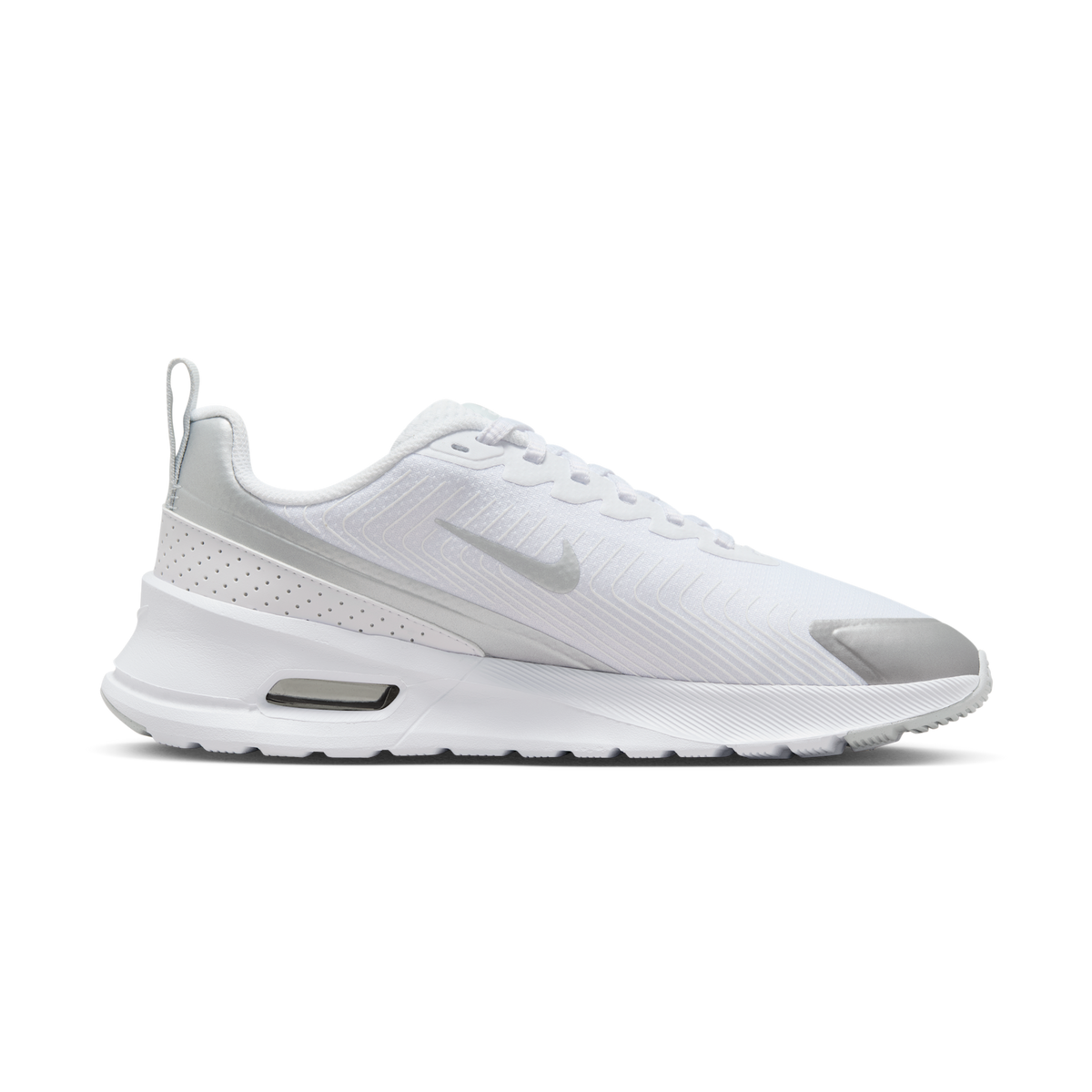 Nike Air Max Nuaxis White Pure Platinum Metallic Silver (Women's) | HF1233-101