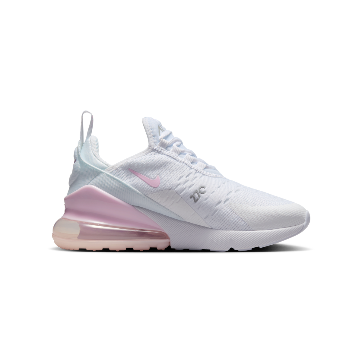 Nike Air Max 270 White Light Smoke Grey Pink Foam (GS)