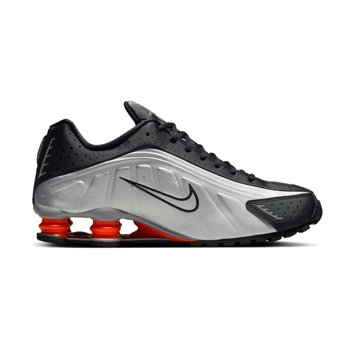 Nike Shox R4 Black Metallic Silver (2025)