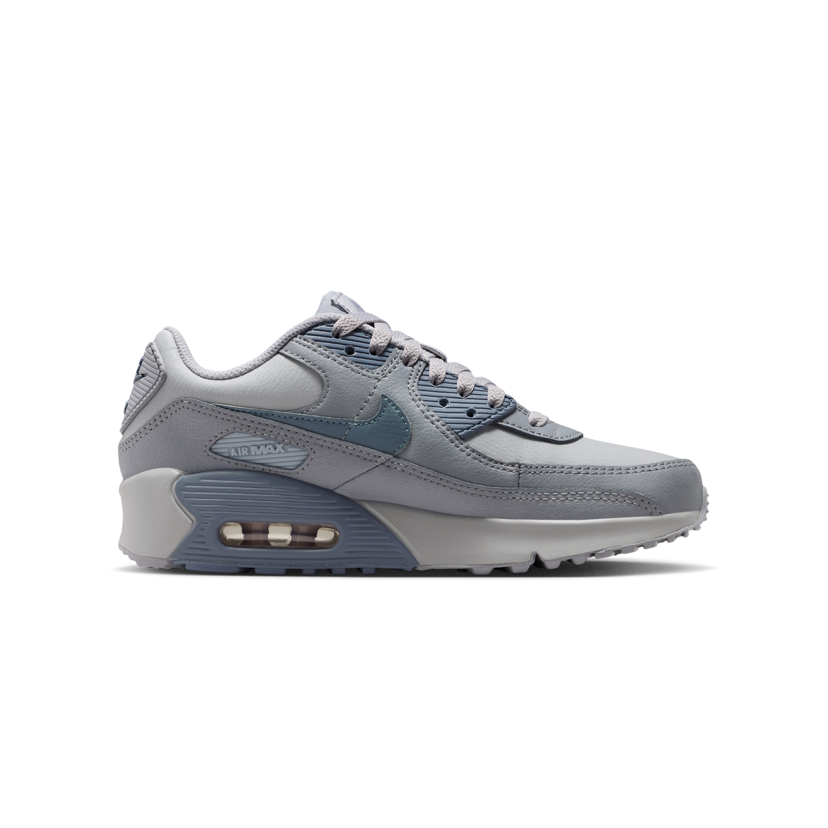 Nike Air Max 90 LTR Wolf Grey Stealth Armory Blue (GS)