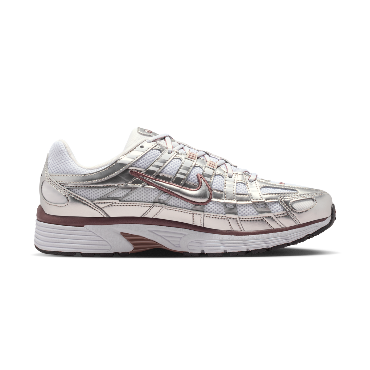 Nike P-6000 White Metallic Silver Tattoo (Women's)