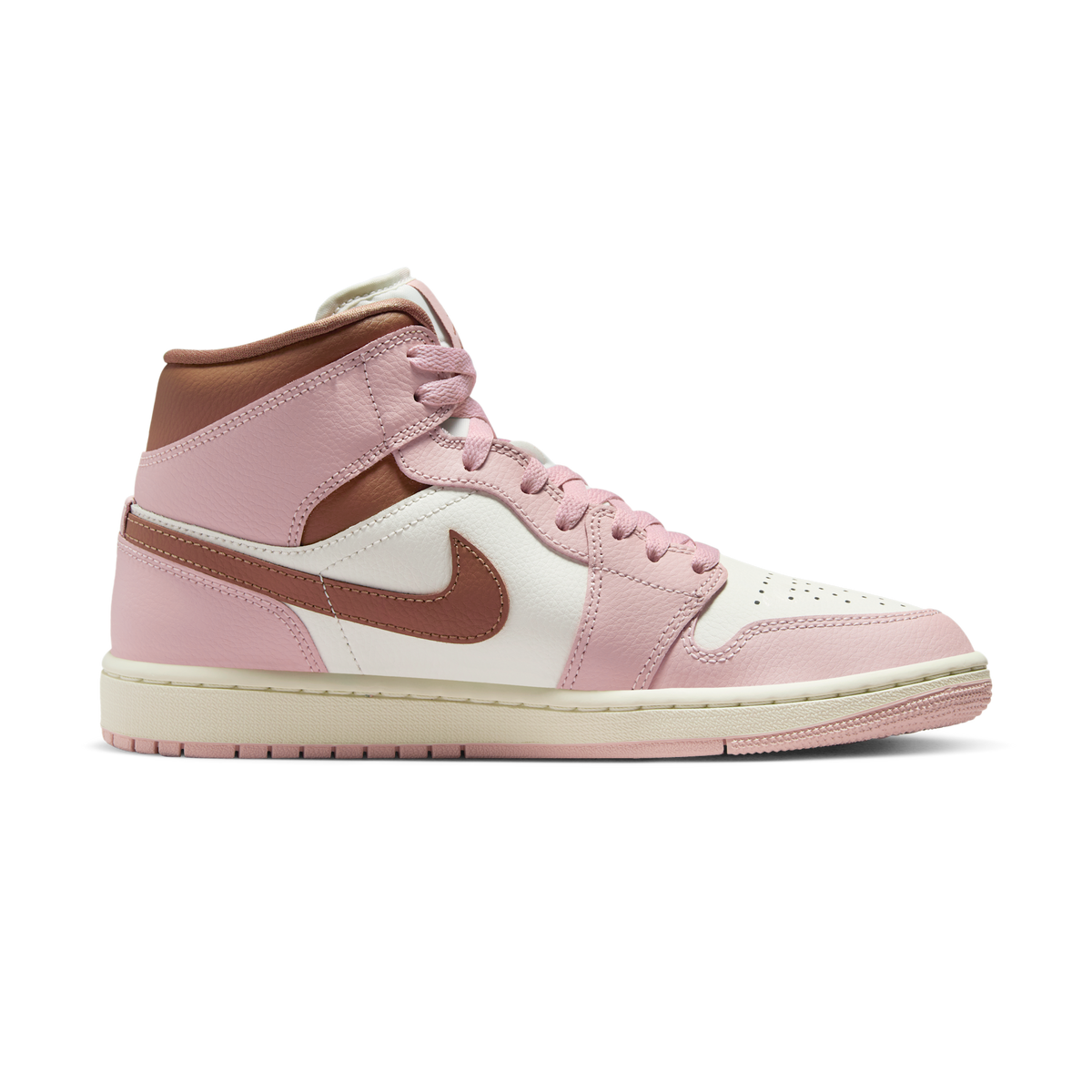 Jordan 1 Mid Pink Oxford Brown (Women's)