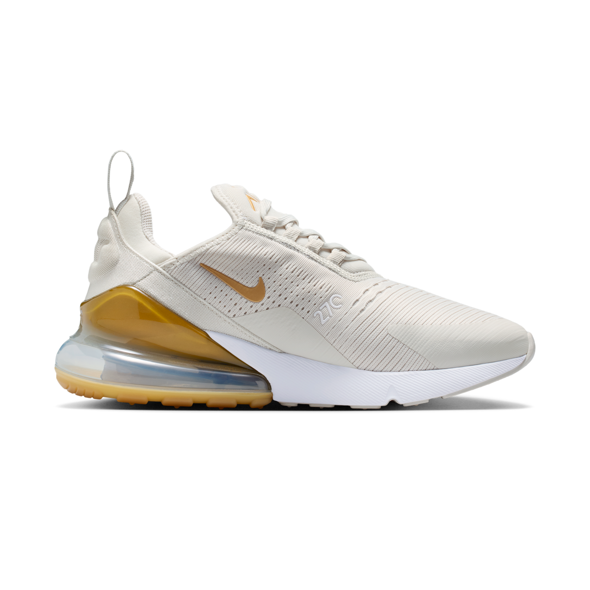 Nike Air Max 270 Light Bone Metallic Gold (Women's)