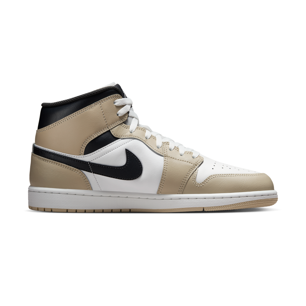 Jordan 1 Mid Summit White Off Noir Rattan