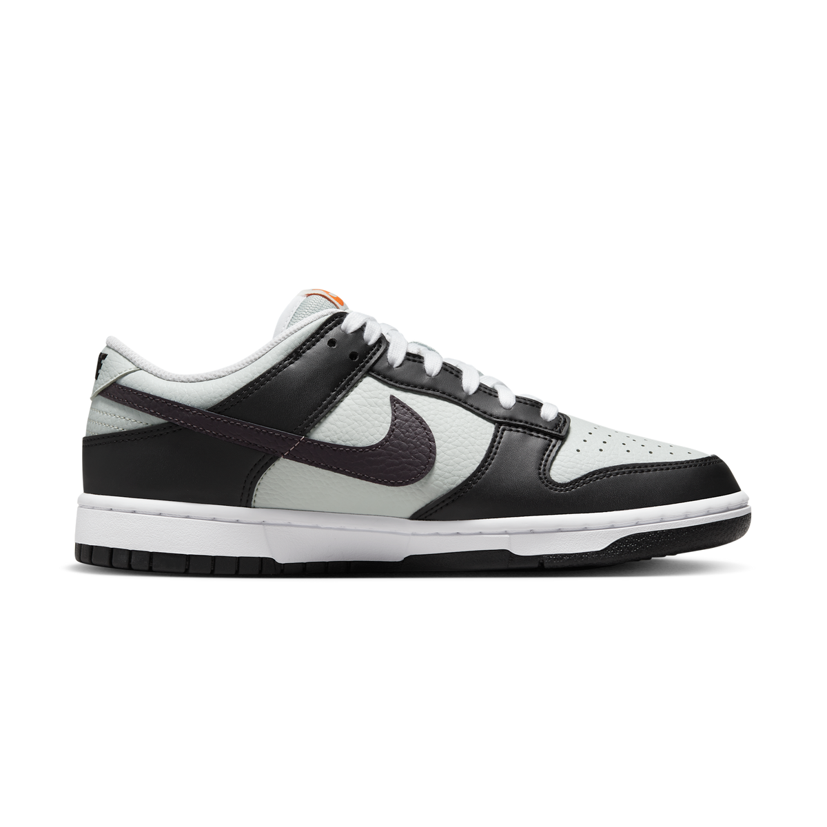 Nike Dunk Low Black Total Orange Mini Swoosh | FN7808-001