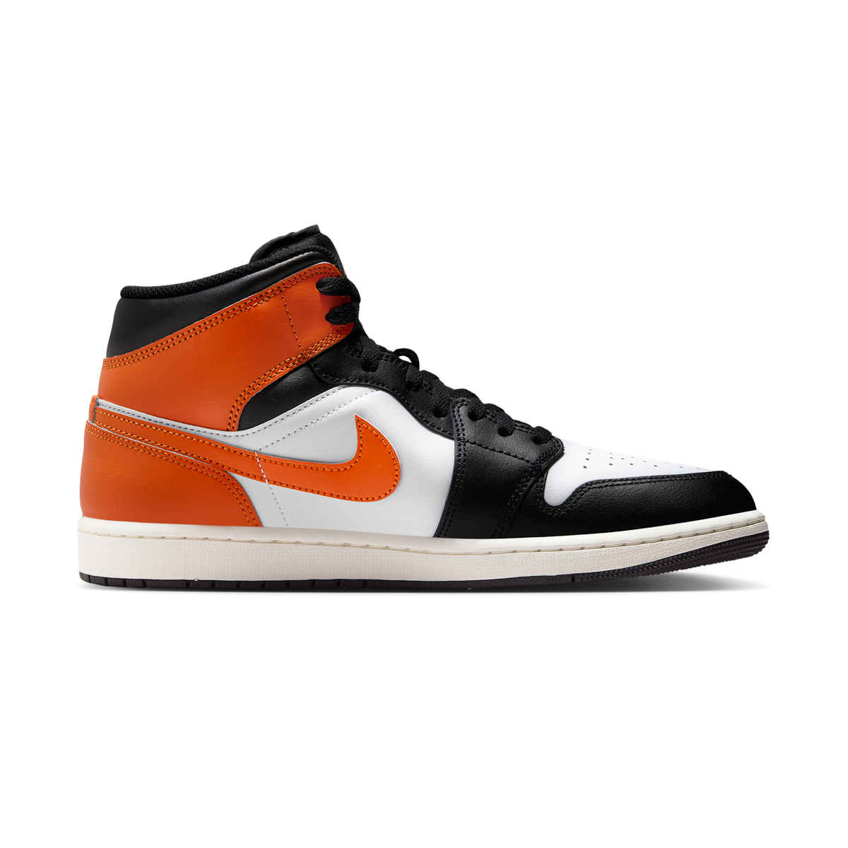 Jordan 1 Mid Black Toe Starfish