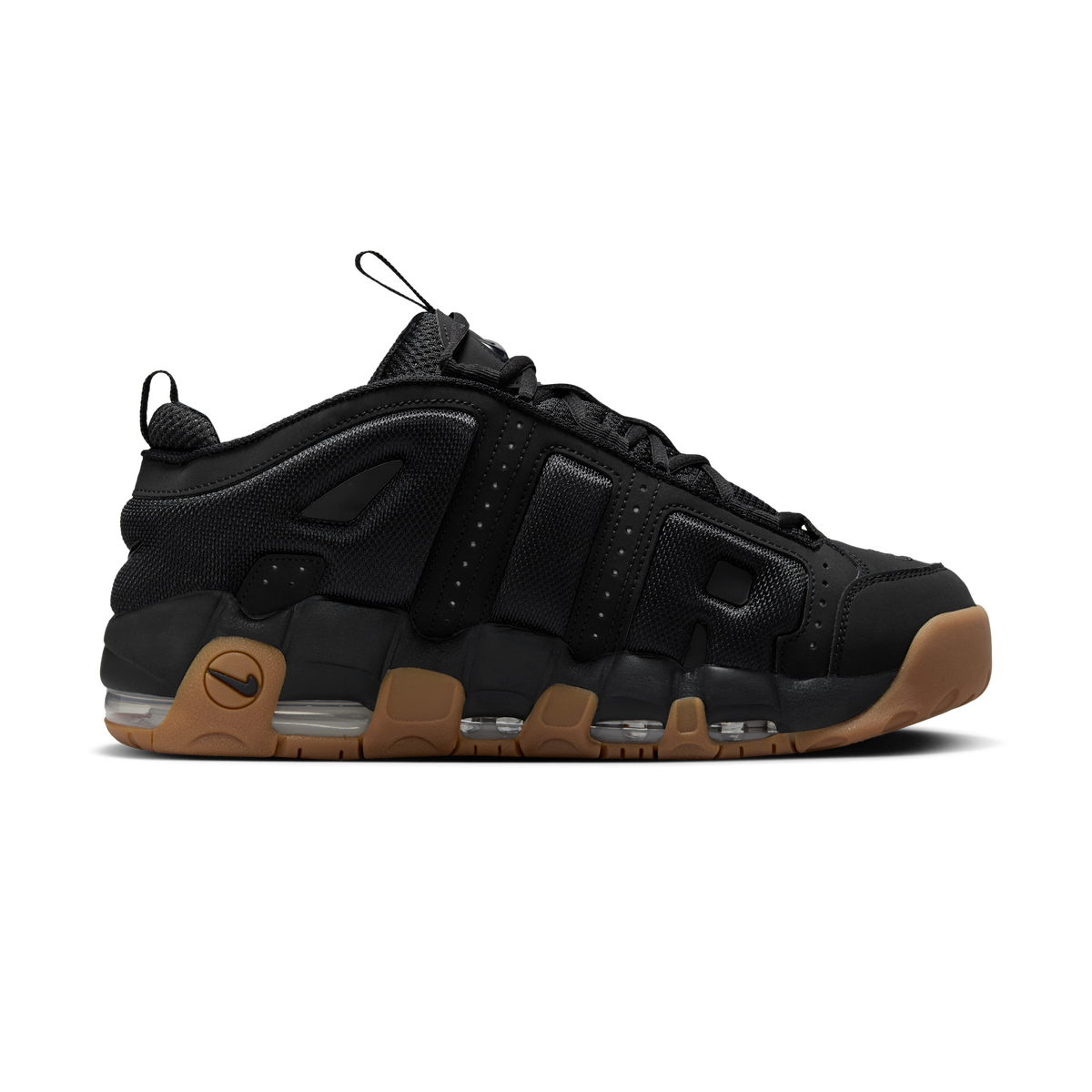 Nike Air More Uptempo Low Black Gum | FZ3055-003