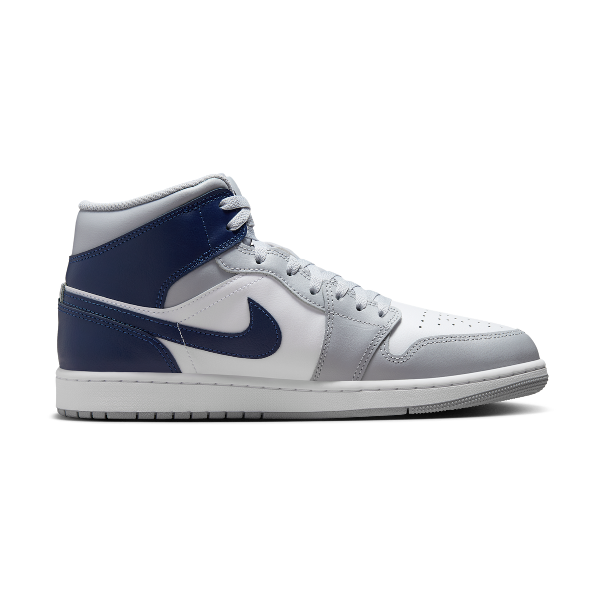 Jordan 1 Mid Wolf Grey Midnight Navy