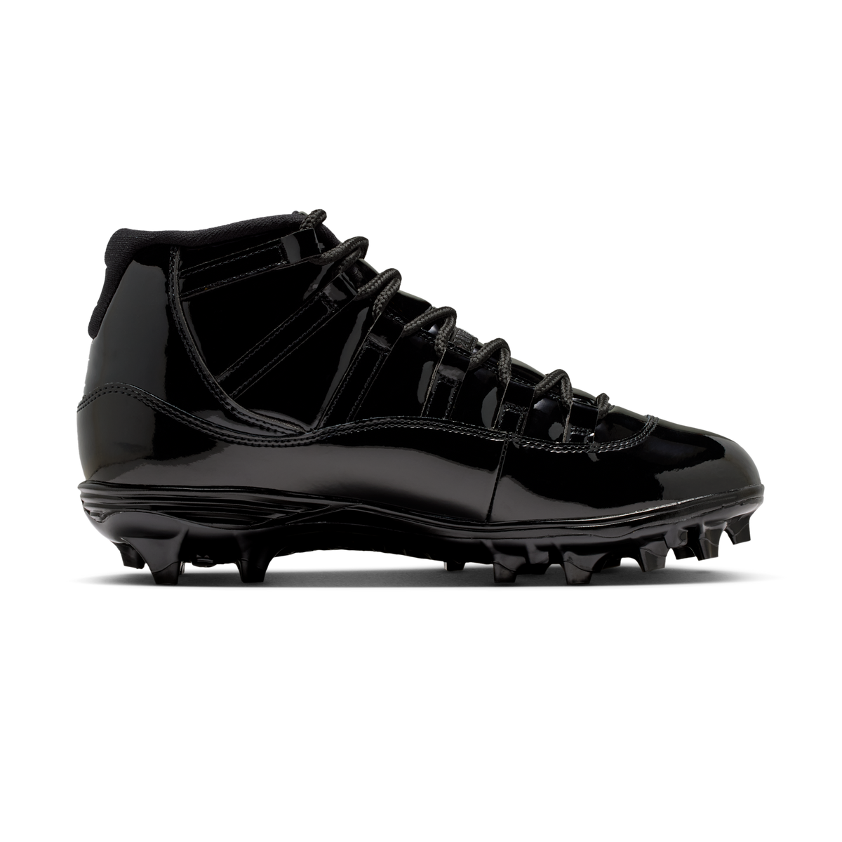 Jordan 11 Mid TD Cleat Patent Black
