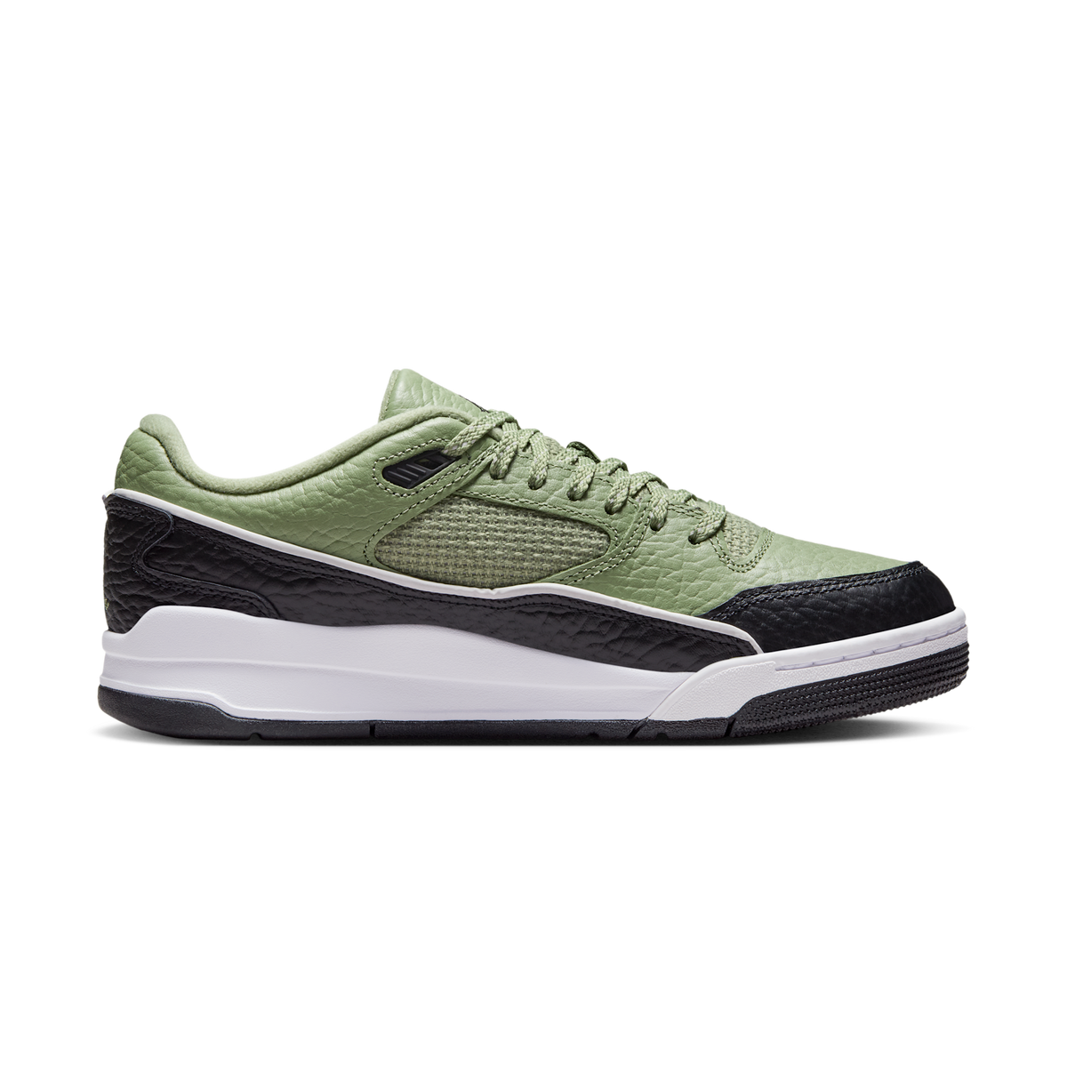 Jordan Flight Court Oil Green Black