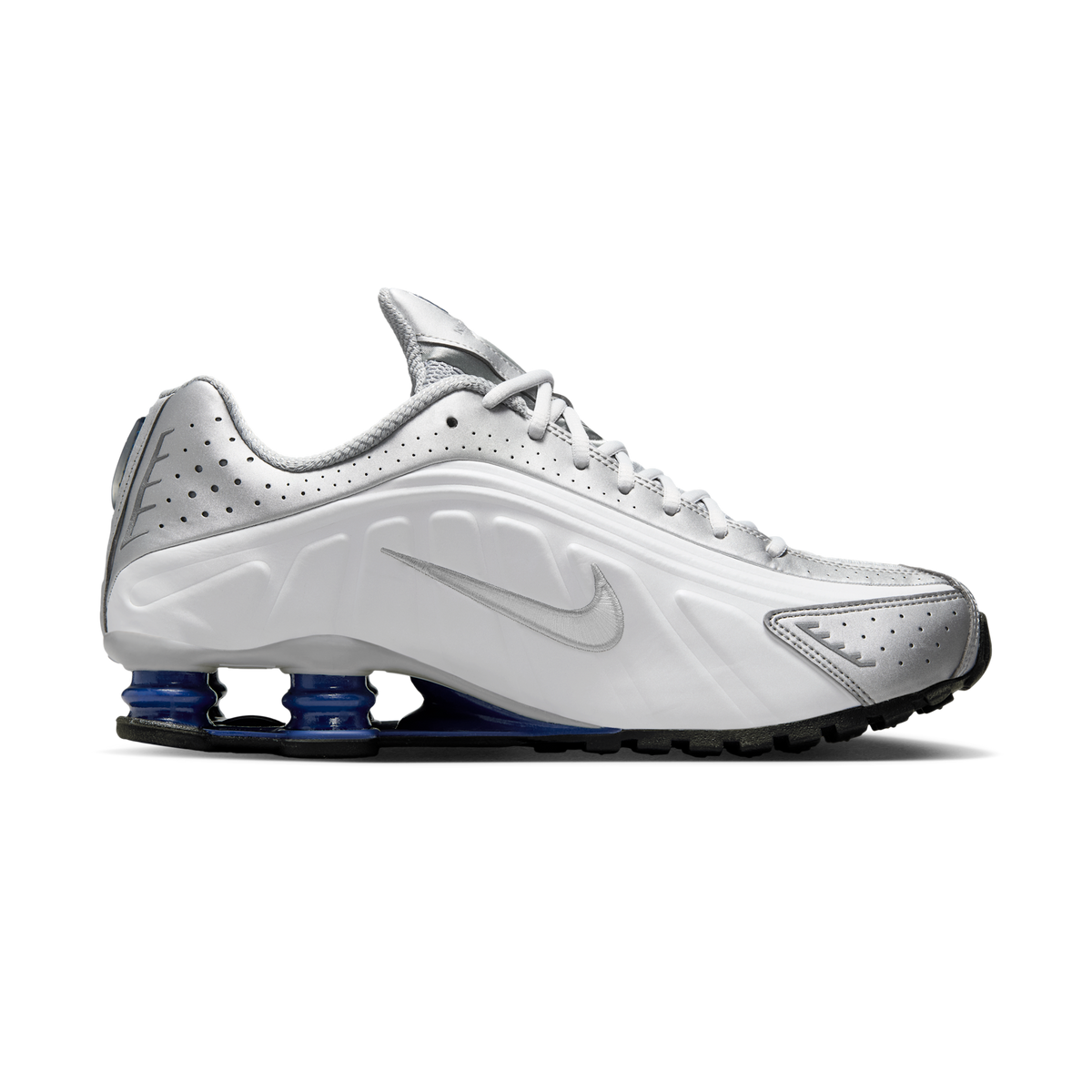 Nike Shox R4 Metallic Silver Deep Royal Blue | HQ1988-102