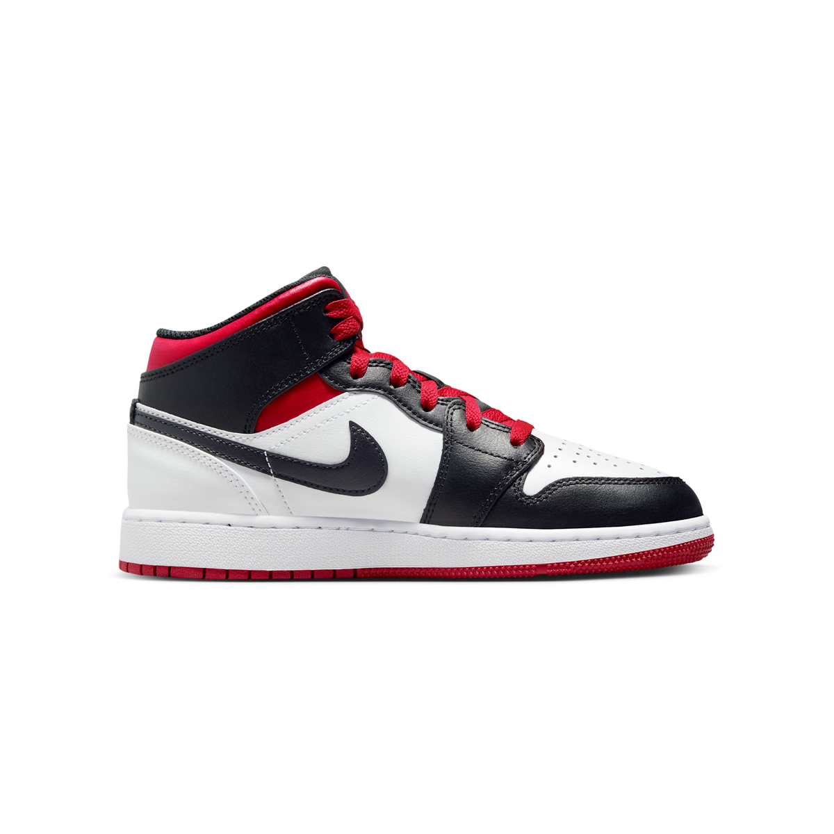 Jordan 1 Mid Gym Red Black Toe (GS)