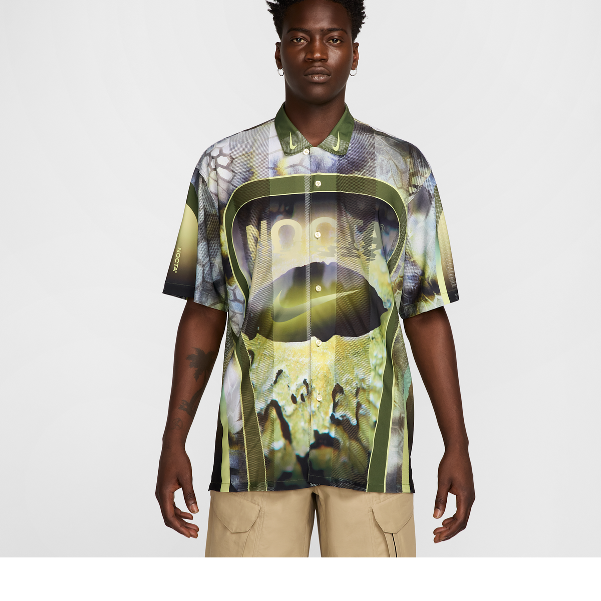 Nike x NOCTA Opal Tito Neeks Button Down Pilgrim/Oil Green/Black