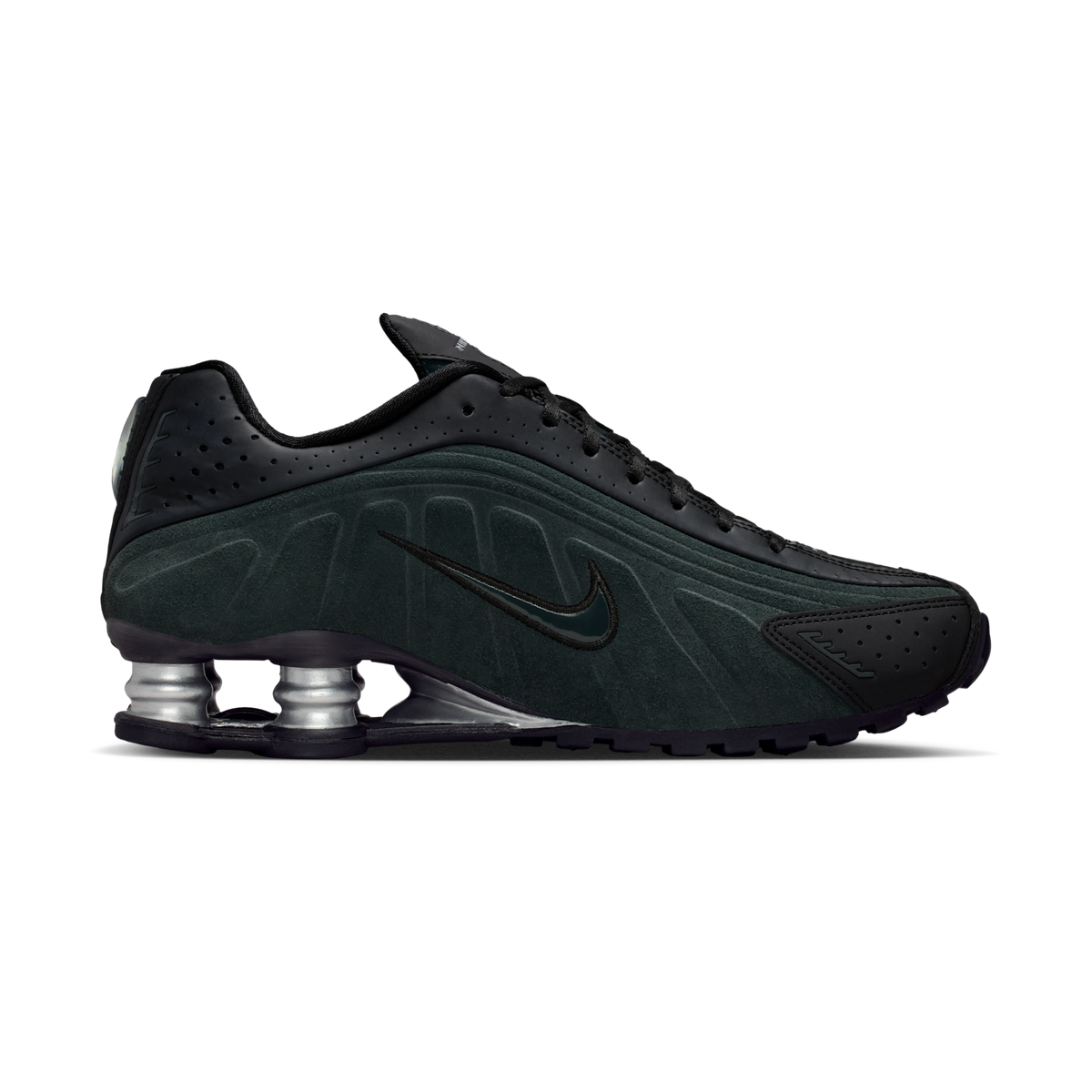 Nike Shox R4 Black Silver Seaweed (Women's) | HQ7739-002