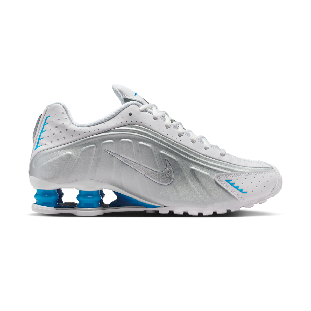 Nike Shox R4 White Blue Hero Silver (Women's) | AR3565-105