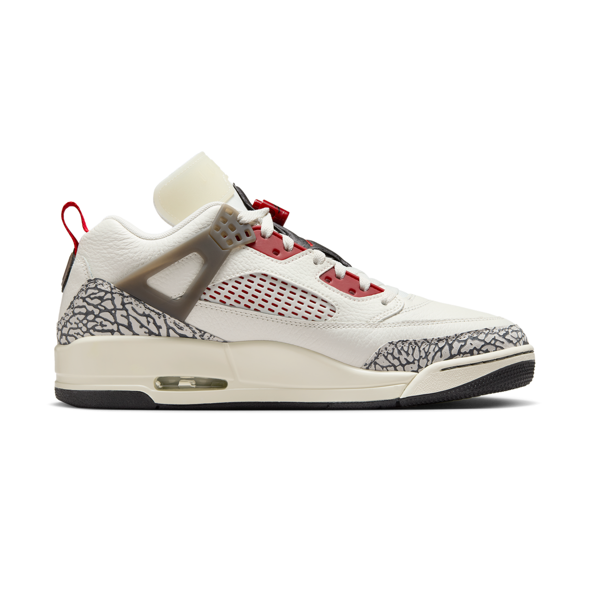 Jordan Spizike Low Sail Anthracite Coconut Milk Varsity Red