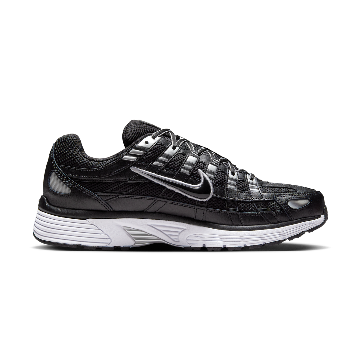 Nike P-6000 Black White Metallic Silver