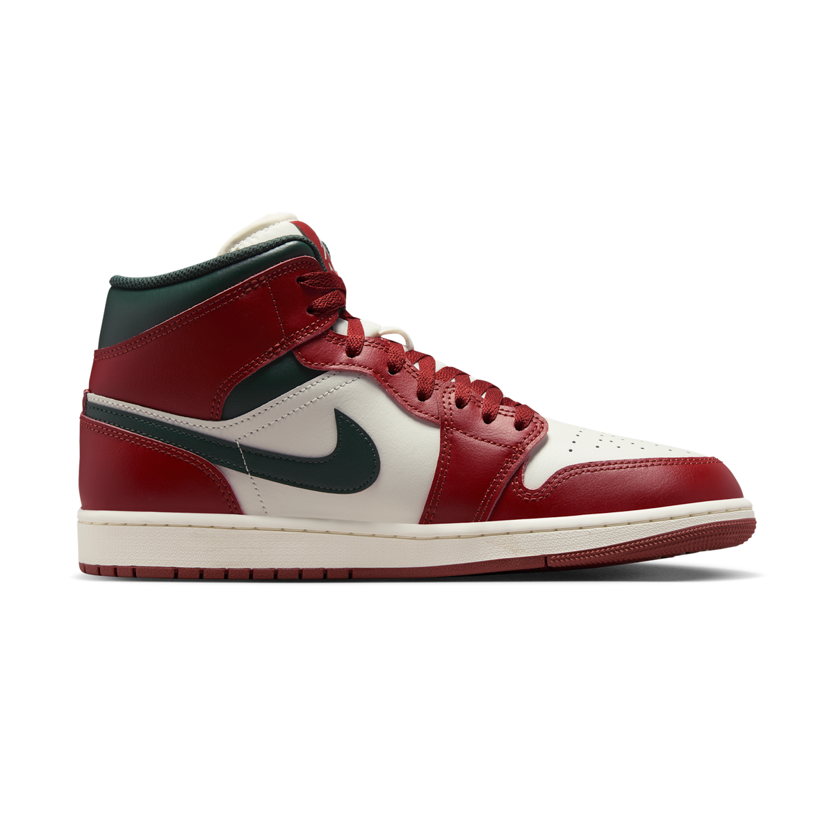 Jordan 1 Mid Redstone Midnight Green