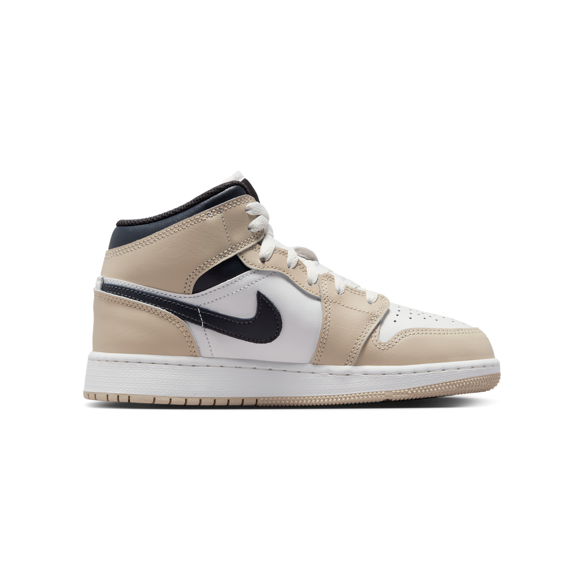 Jordan 1 Mid White Off Noir Rattan (GS)
