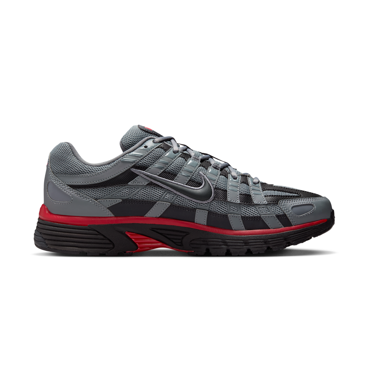 Nike P-6000 Cool Grey University Red