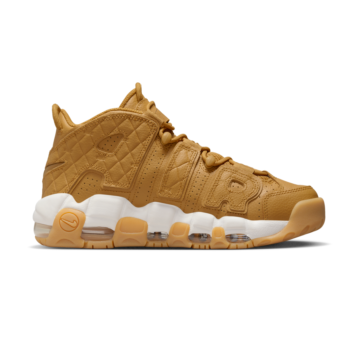 Nike Air More Uptempo Quilted Wheat Gum Light Brown (Women's)