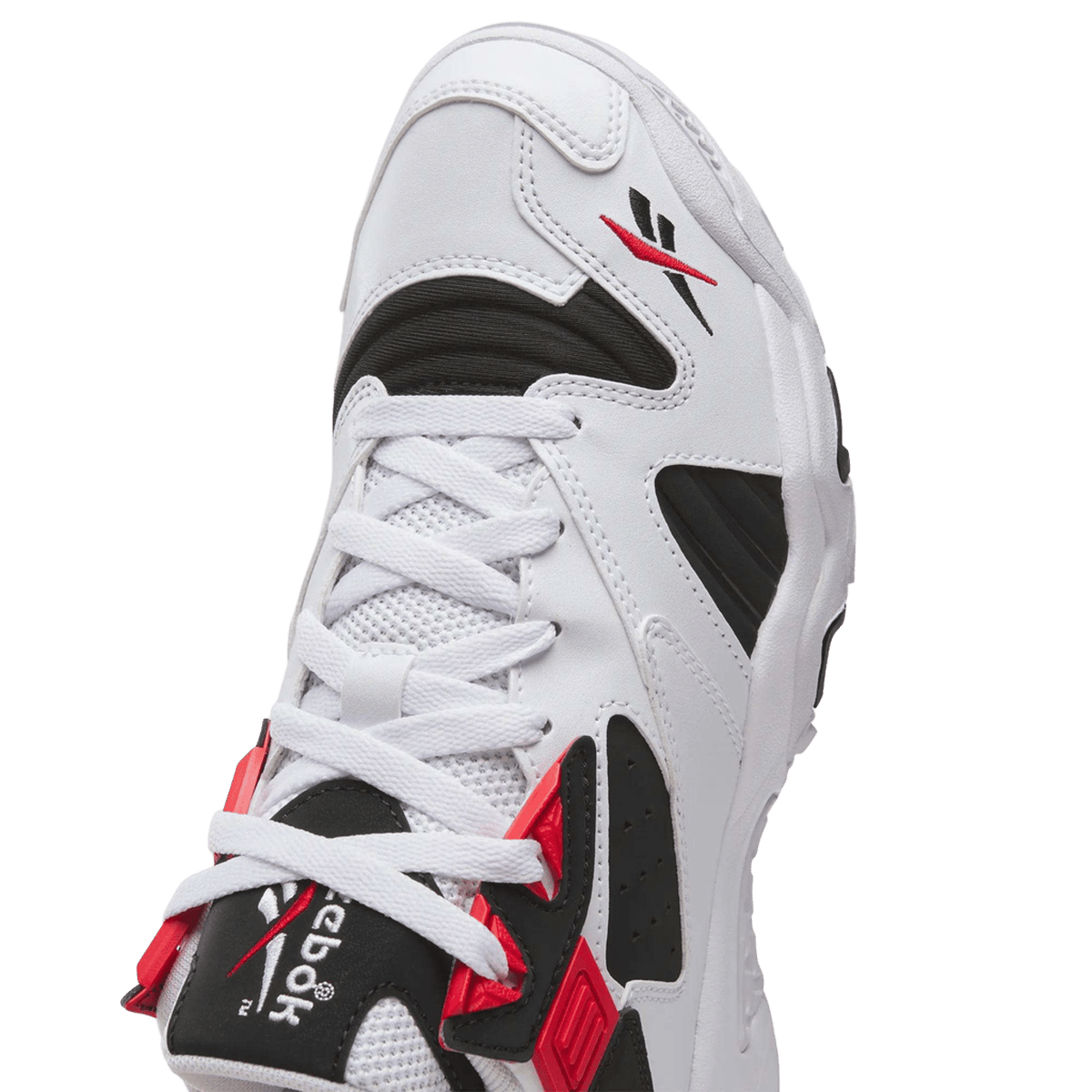 Reebok Brutus Low White Black Vector Red