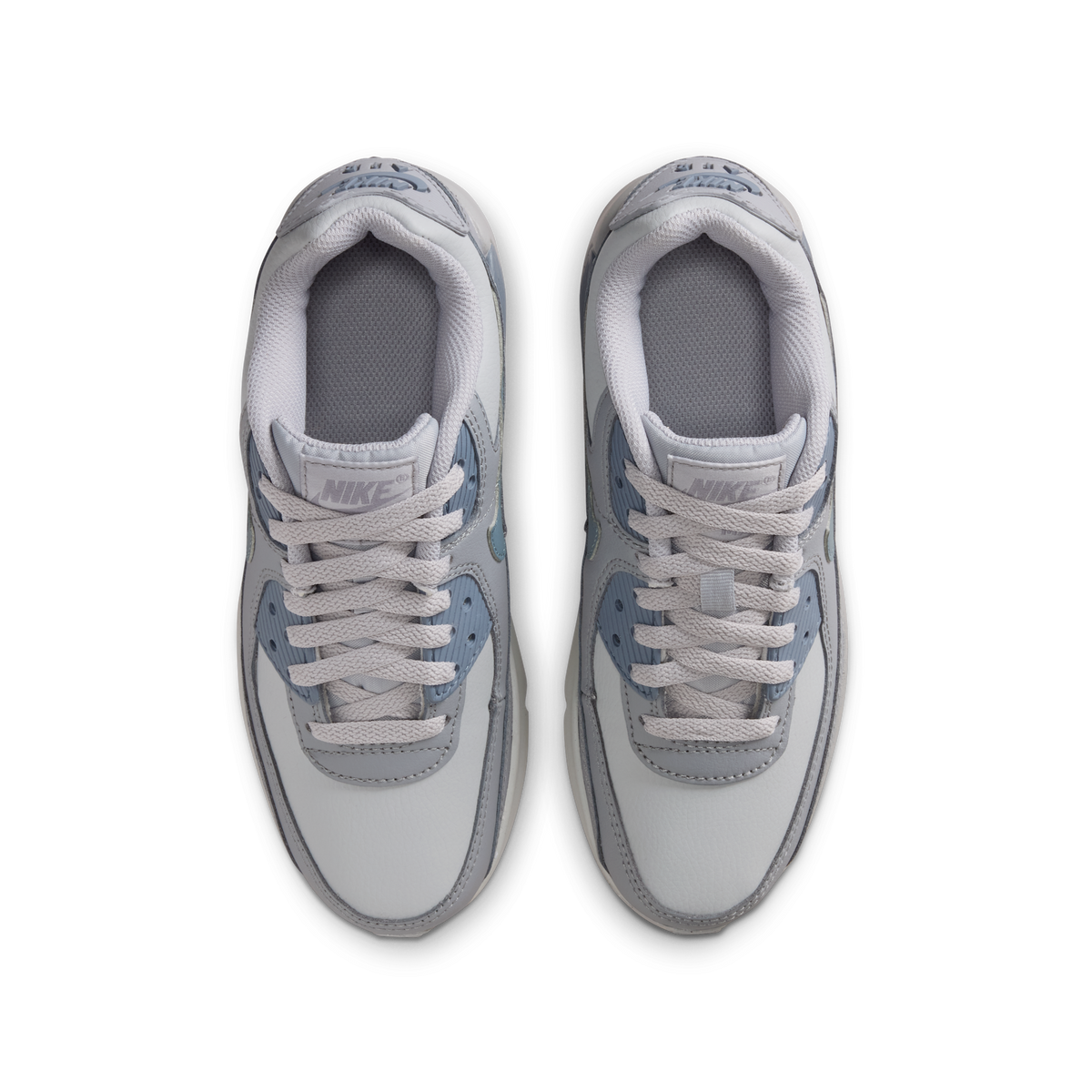 Nike Air Max 90 LTR Wolf Grey Stealth Armory Blue (GS)