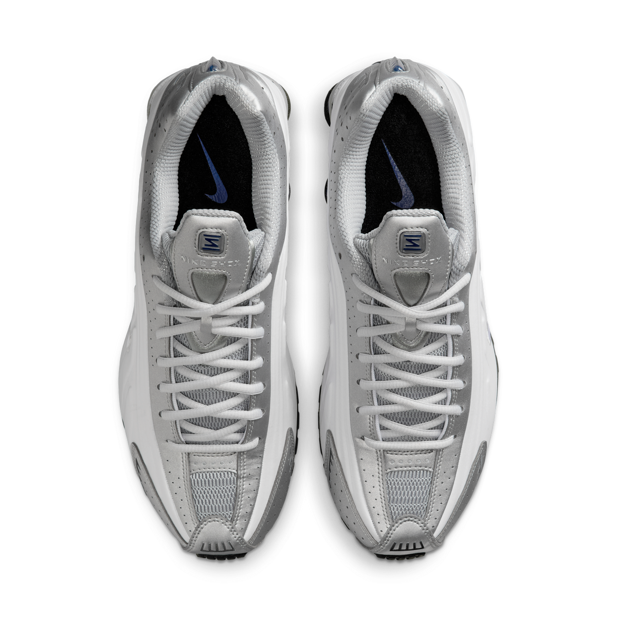 Nike Shox R4 Metallic Silver Deep Royal Blue | HQ1988-102