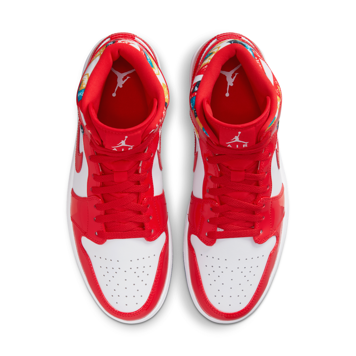 Jordan 1 Mid Barcelona Sweater Red Patent