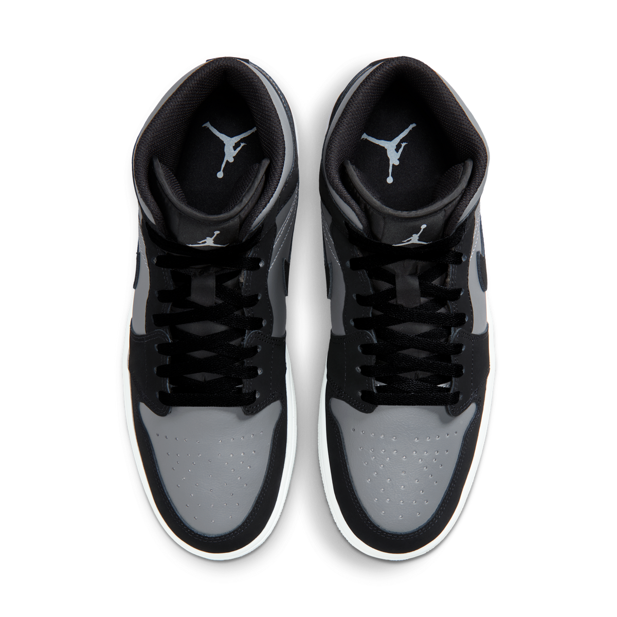 Jordan 1 Mid Black Cool Grey Light Armoury Blue
