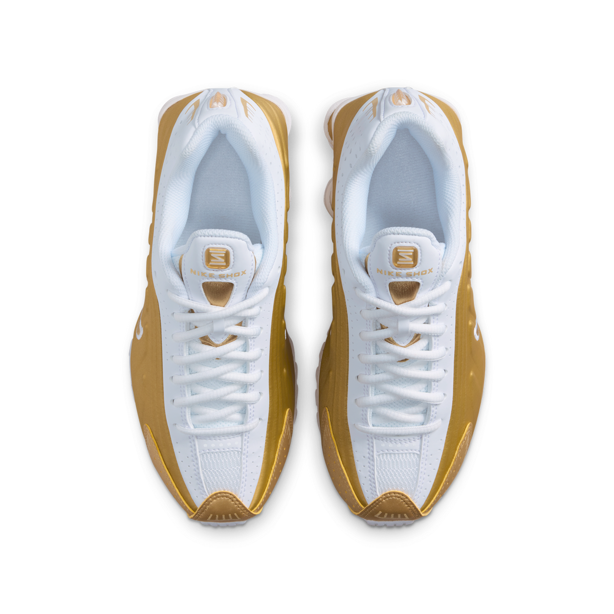 Nike Shox R4 Metallic Gold White (GS)