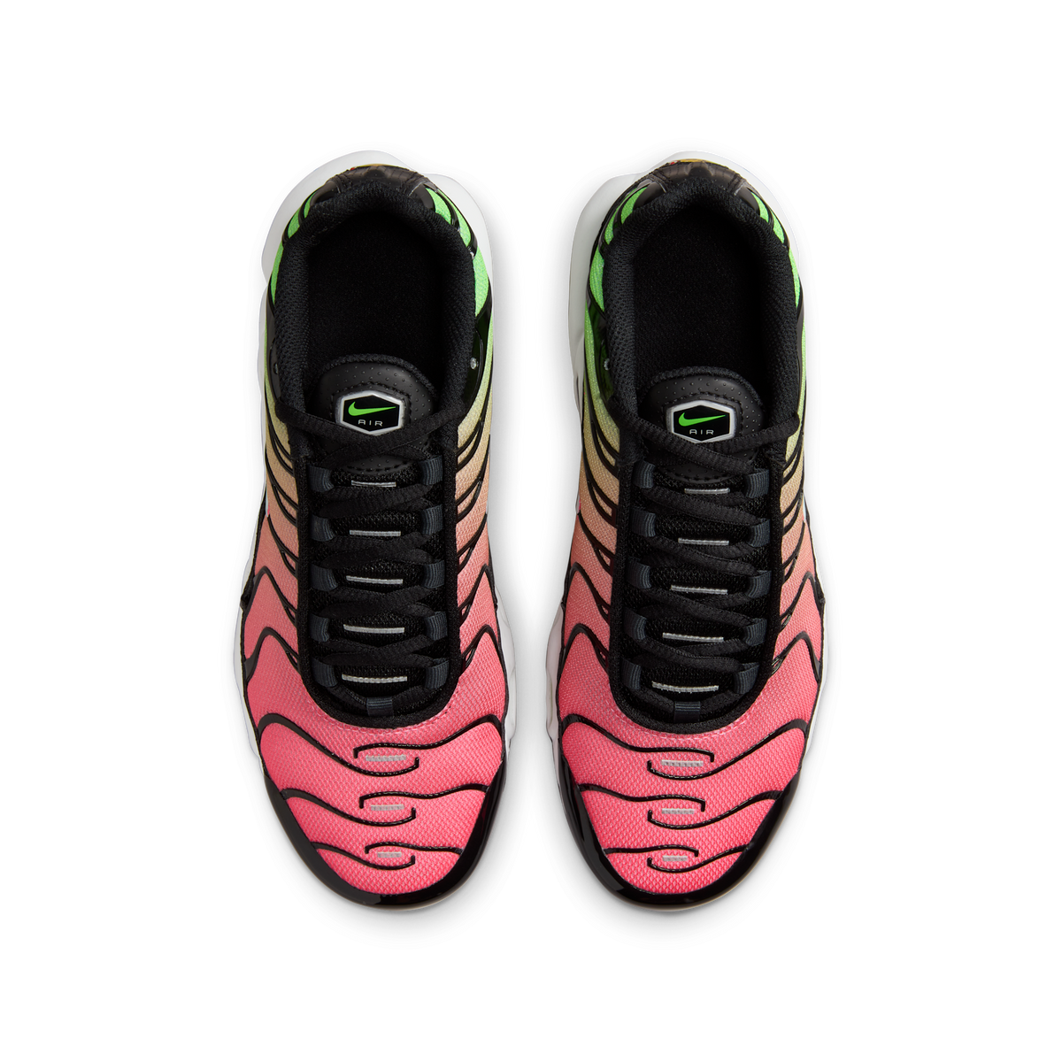 Nike Air Max Plus Black Green Strike Flash Crimson White (GS)