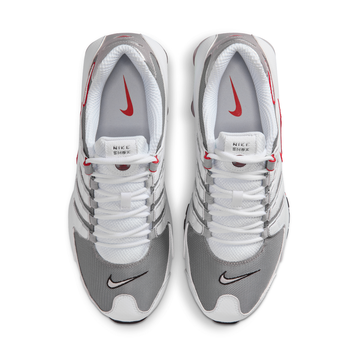 Nike Shox NZ White Red Metallic Silver | 378341-104