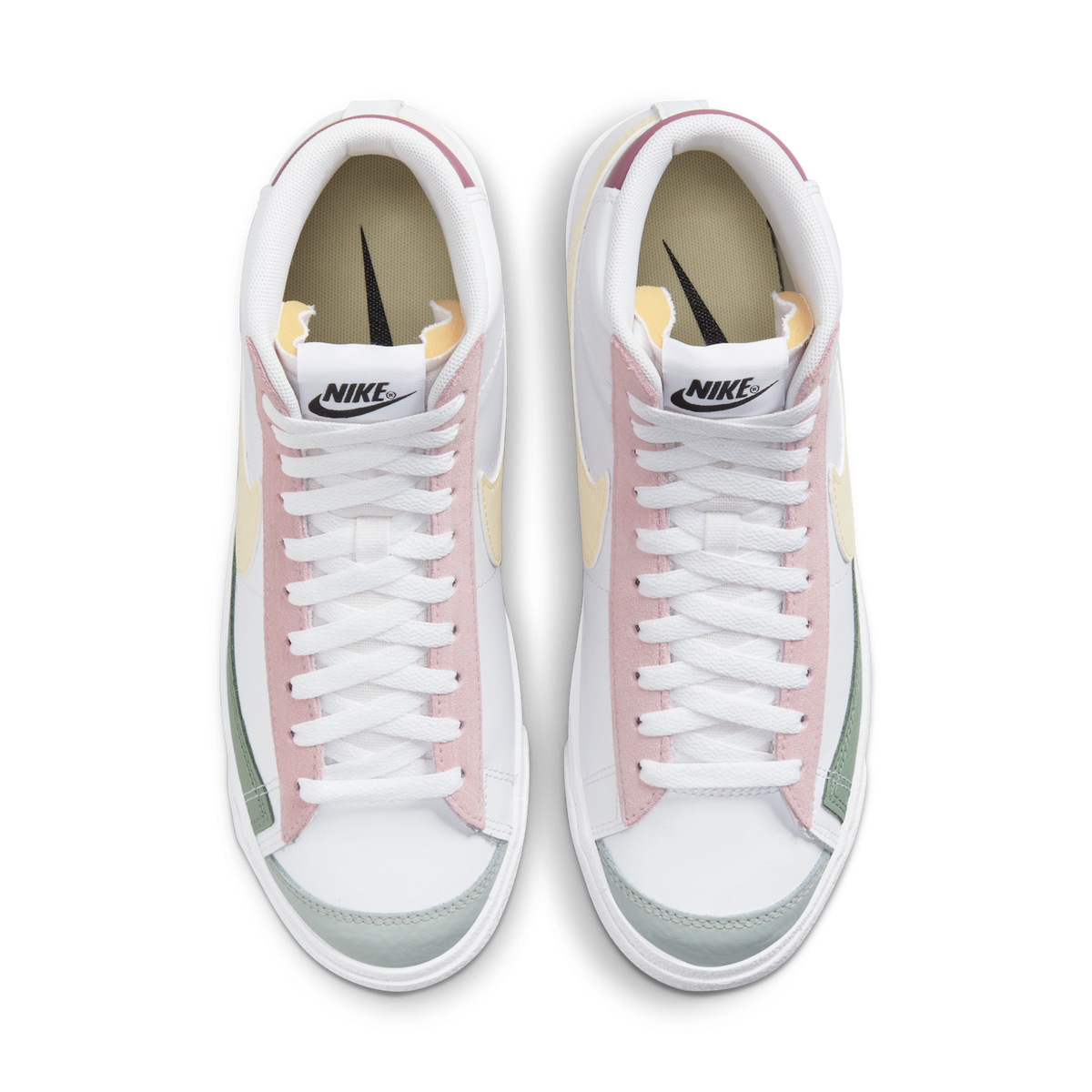 Nike Blazer Mid 77 White Pink Green Yellow (Women's) | DN5052-100