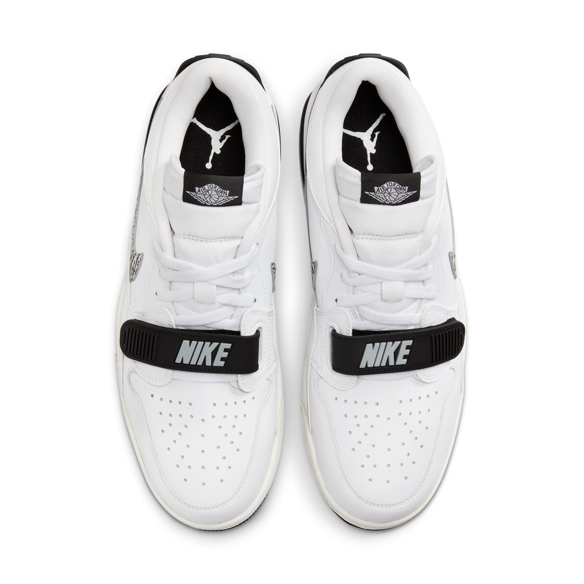 Jordan Legacy 312 Low White Black Elephant Swoosh