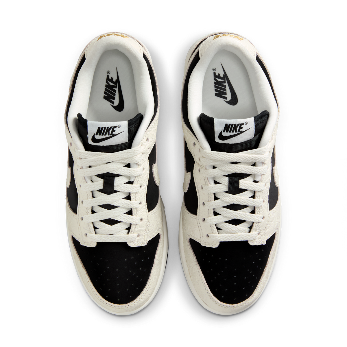 Nike Dunk Low Embossed Black Sail (Women's) | IF3944-001