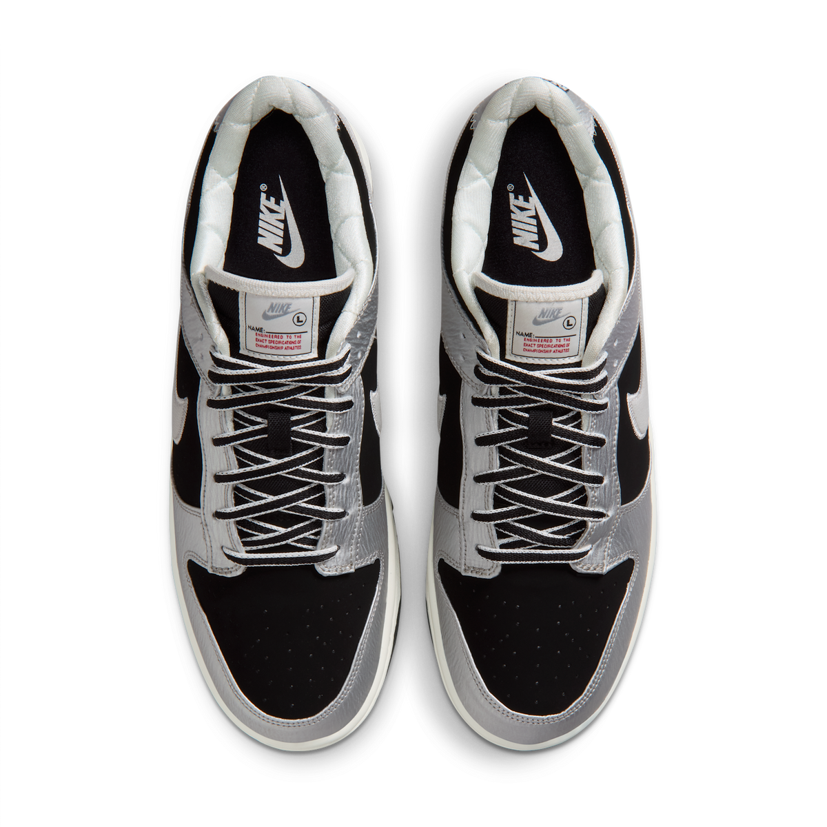 Nike Dunk Low Retro Starter Jacket Metallic Silver Black